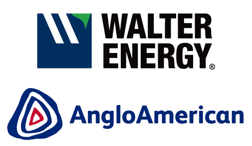 Walter Energy and Angloamerican logos. 